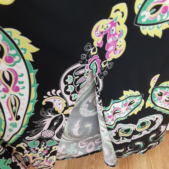 NWT INC International 1X Paisley Maxi Dress - Picture 6 of 12